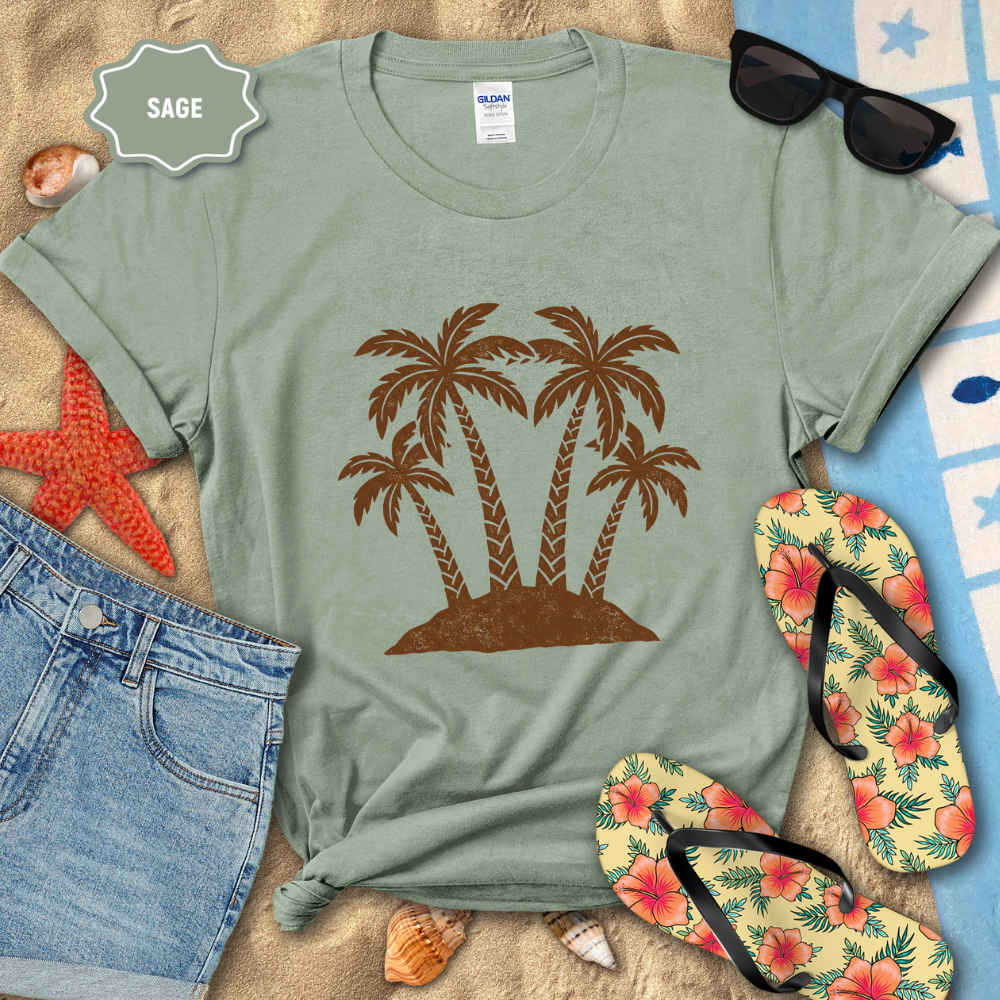 ISLAND PALM TREES TEE