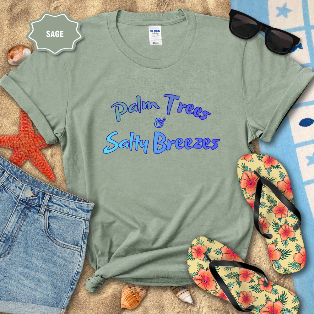PALM TREES & SALTY BREEZES TEE