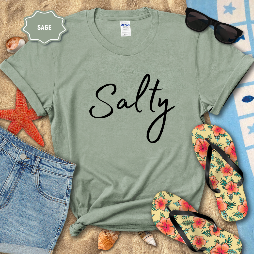 SALTY SCRIPT TEE