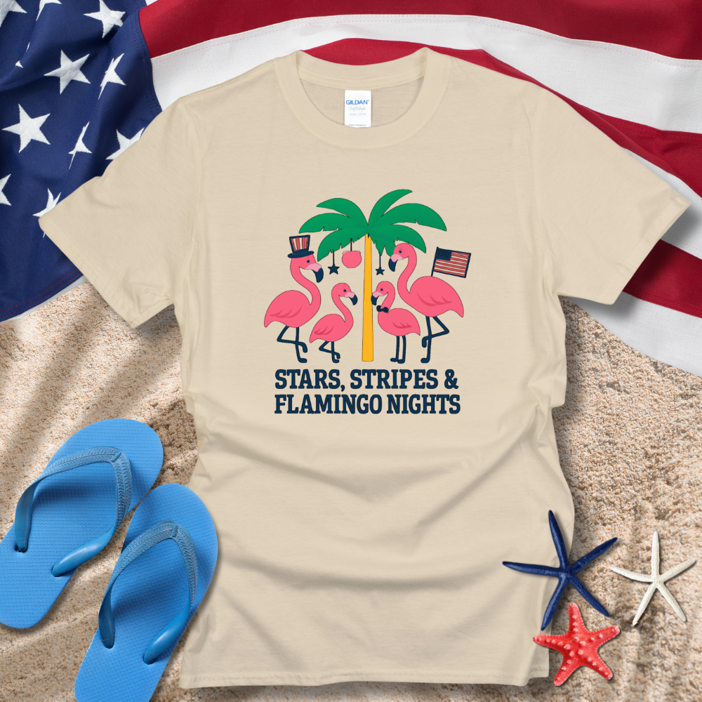 STARS, STRIPES & FLAMINGOS TEE