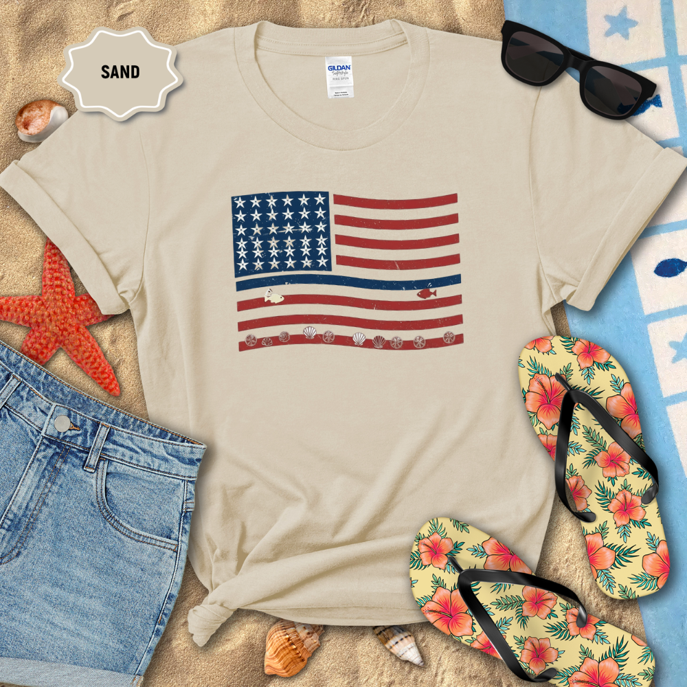 STAR SPANGLED SHORE TEE