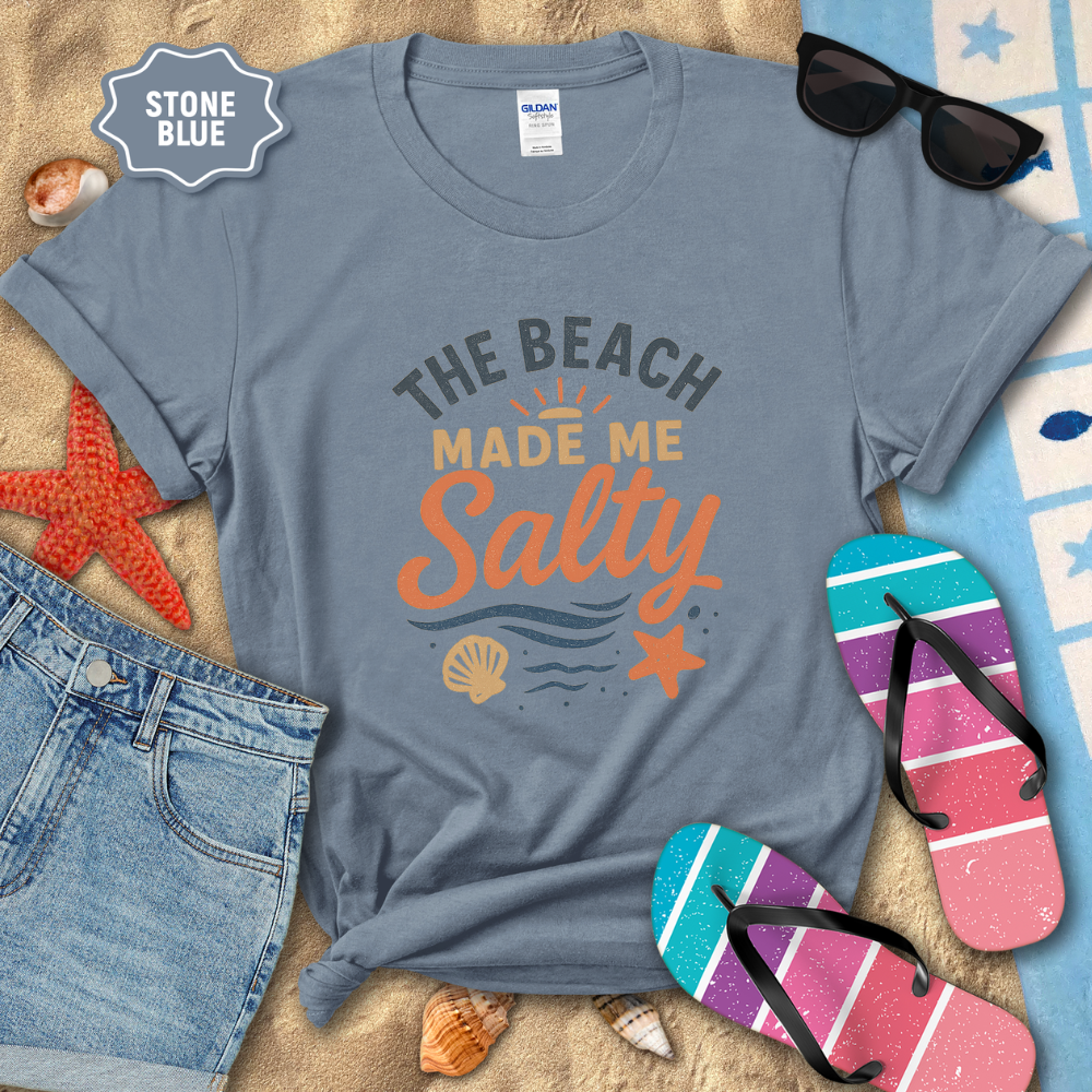 THE BEACH MADE ME SALTY TEE