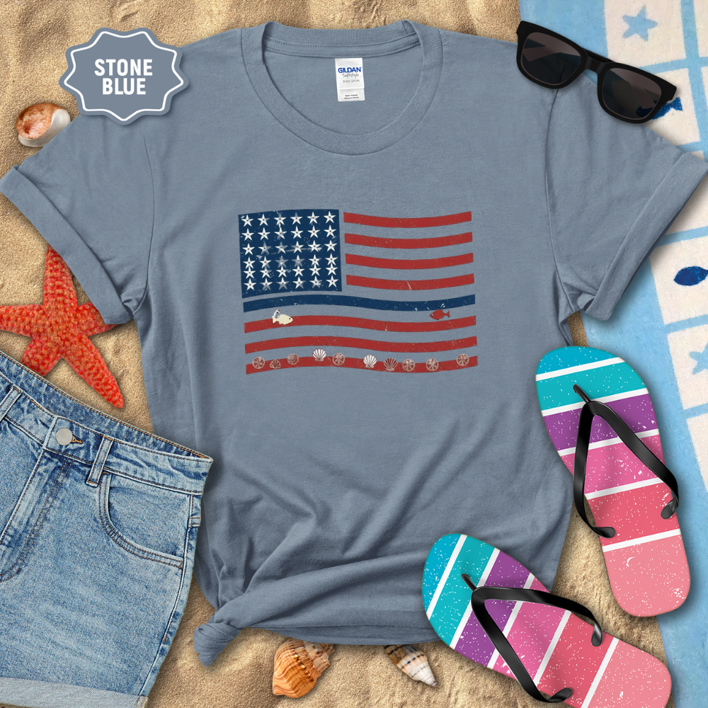 STAR SPANGLED SHORE TEE