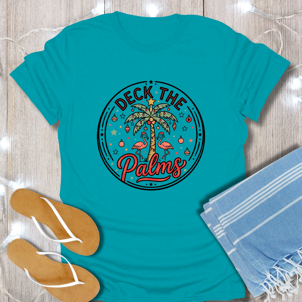 DECK THE PALMS LOGO TEE