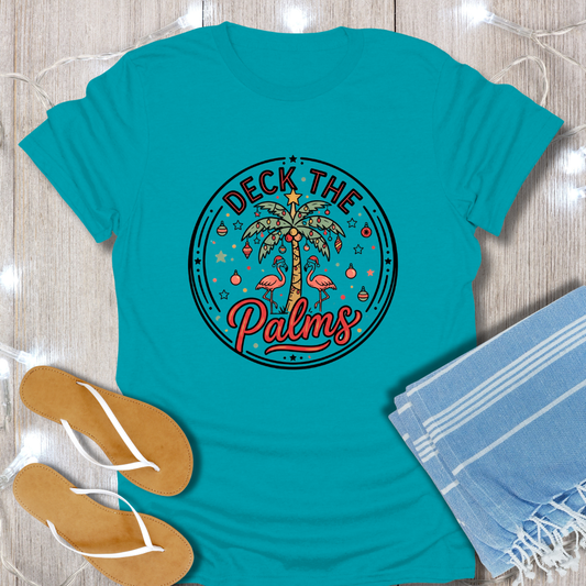 DECK THE PALMS LOGO TEE