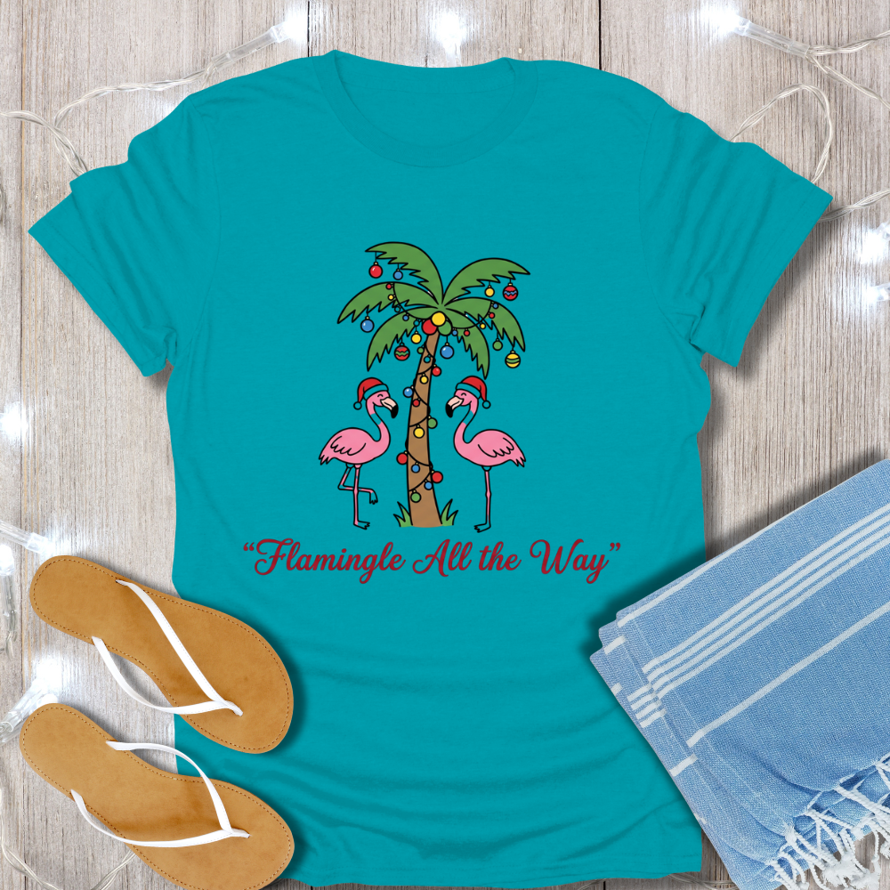 FLAMINGLE ALL THE WAY TEE