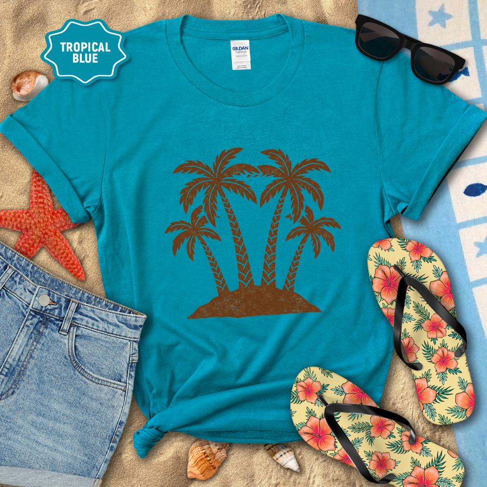 ISLAND PALM TREES TEE