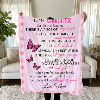 Daughter Gifts| To My Daughter Blanket from Mom