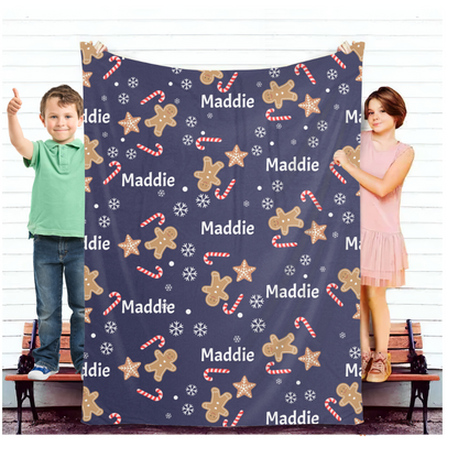 Christmas| Personalized Christmas Name Blanket