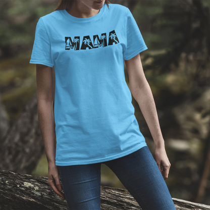Retro Palm MAMA Tee – Coral Beach Graphic Cotton Shirt