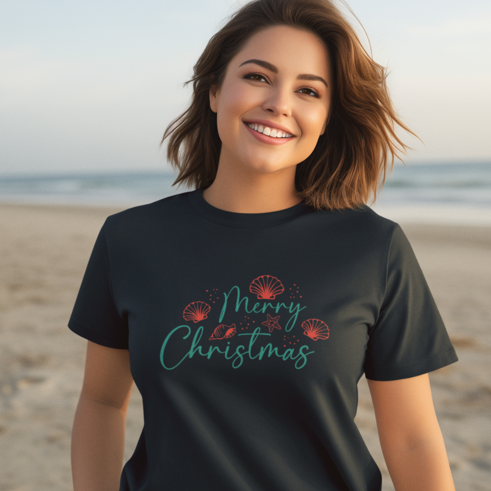 Merry Seashell Christmas Tee