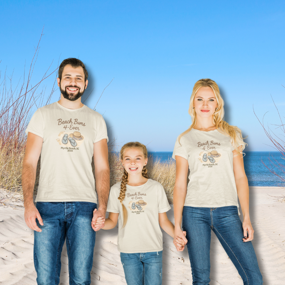 Personalized Family Beach Vacation T-Shirt – Custom Family Name, Destination & Year