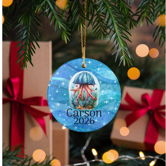 PERSONALIZED JELLY FISH ORNAMENT