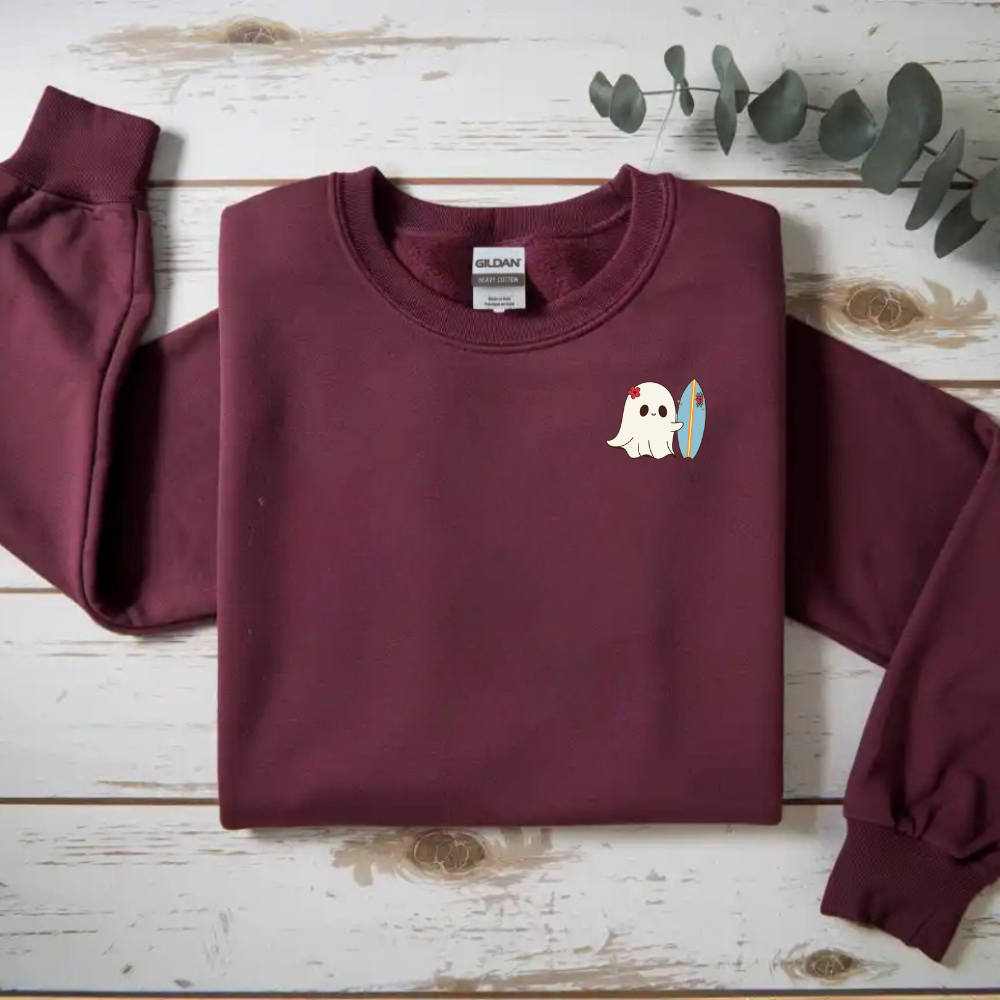 Surfing Ghost Crewneck Sweatshirt