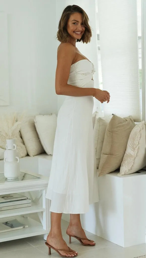 Wrap Top Maxi Dress – Flowy Summer Dress for Women