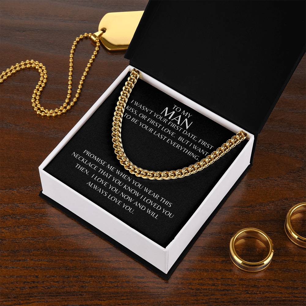 Get trendy with To My Man Cuban Chain Link - Jewelry available at Good Gift Company. Grab yours for $59.95 today!
