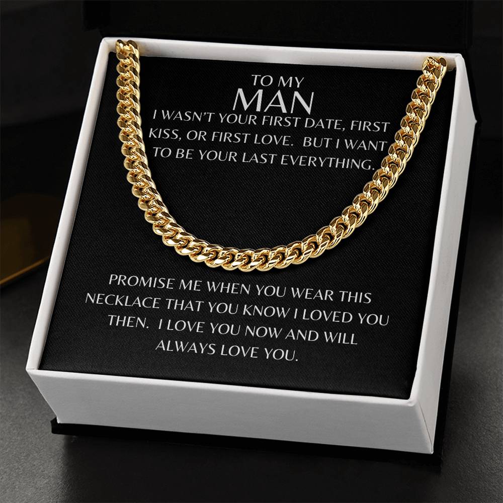 Get trendy with To My Man Cuban Chain Link - Jewelry available at Good Gift Company. Grab yours for $59.95 today!