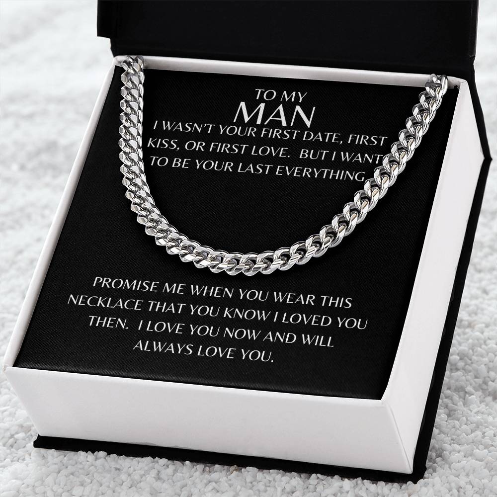 Get trendy with To My Man Cuban Chain Link - Jewelry available at Good Gift Company. Grab yours for $59.95 today!