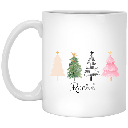 Christmas| Christmas Trees Personalized name mug