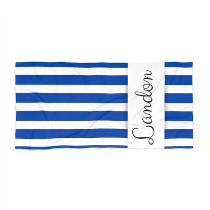 custom name bachelorette party beach towel, perfect for bridal gifts.