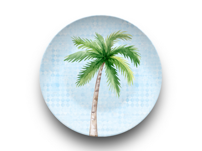 Unbreakable Palm Tree Plates & Bowls – Made in USA, 10”