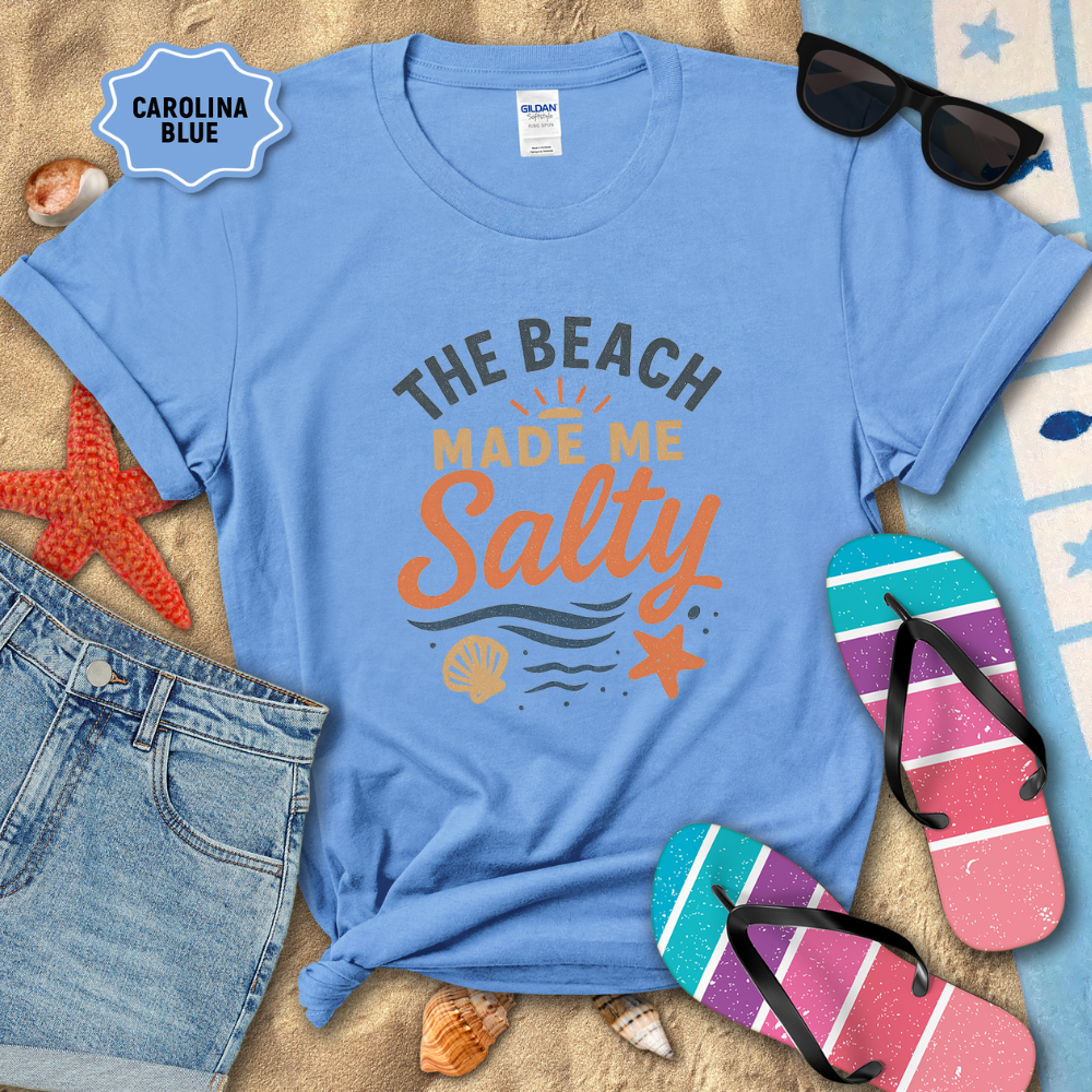 THE BEACH MADE ME SALTY TEE