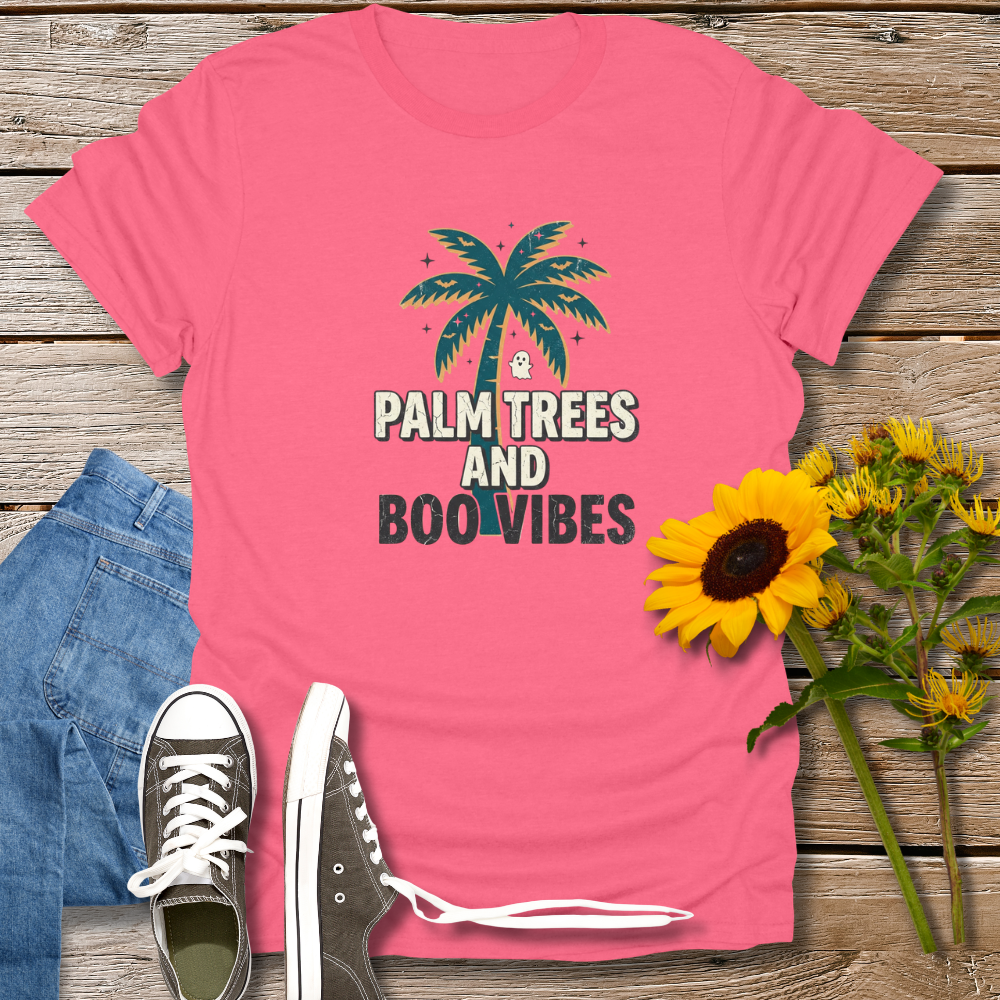 PALM TREES & BOO VIBES TEE