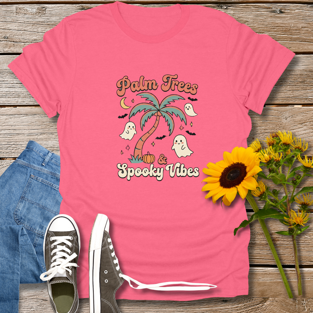 PALM TREES & SPOOKY VIBES TEE