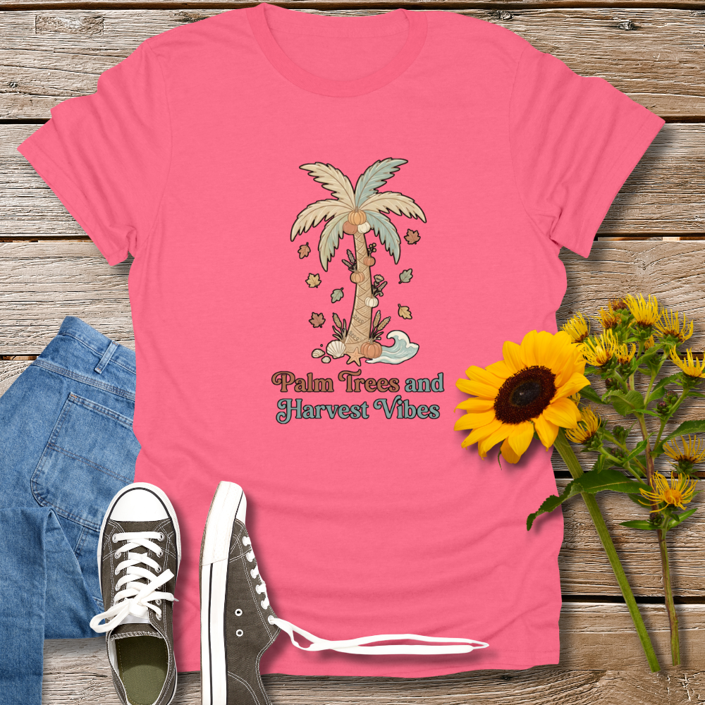PALM TREES & HARVEST VIBES TEE