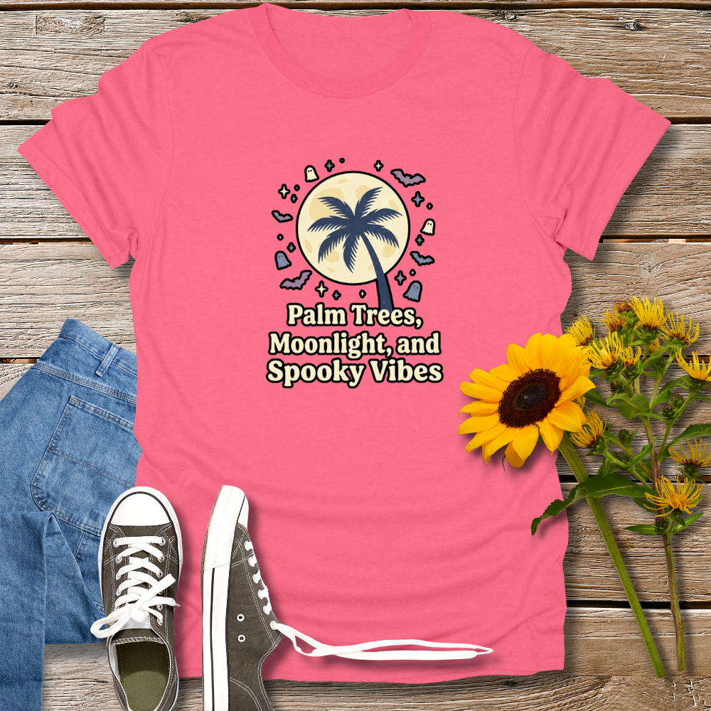 PALM TREES, MOONLIGHT & SPOOKY VIBES TEE