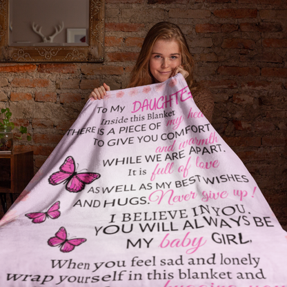 Daughter Gifts| To My Daughter Blanket from Mom