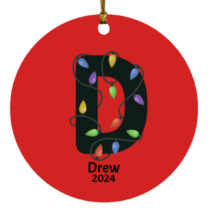 Christmas| Personalized Monogram Christmas Ornament - Cute Gift for Kids from Grandparents