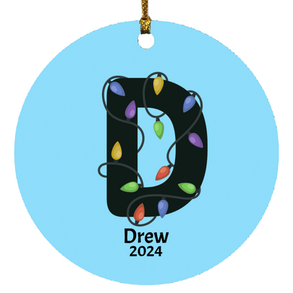 Christmas| Personalized Monogram Christmas Ornament - Cute Gift for Kids from Grandparents
