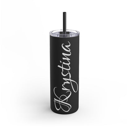 Personalized 20oz Tumbler – Custom Name Engraved in Elegant Script