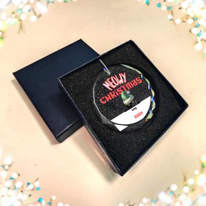 Christmas| Customizable "Meowy Christmas" Ornament 2.0 A