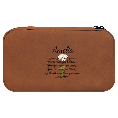 Personalized bag with name and birth flower, perfect gift for daughters

