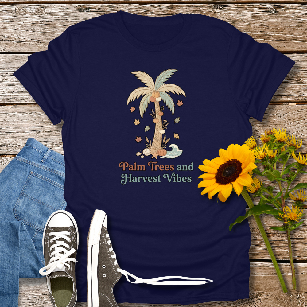 PALM TREES & HARVEST VIBES TEE