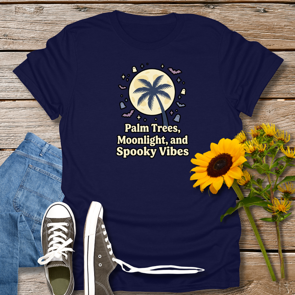 PALM TREES, MOONLIGHT & SPOOKY VIBES TEE