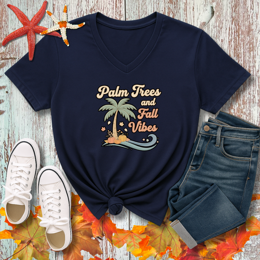 FALL PALMS V-NECK