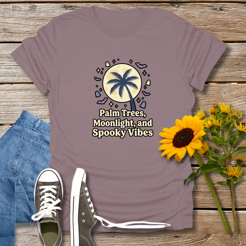 PALM TREES, MOONLIGHT & SPOOKY VIBES TEE