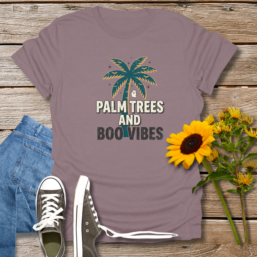 PALM TREES & BOO VIBES TEE