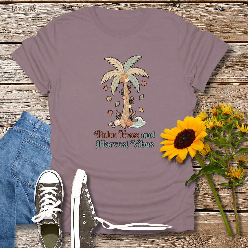 PALM TREES & HARVEST VIBES TEE