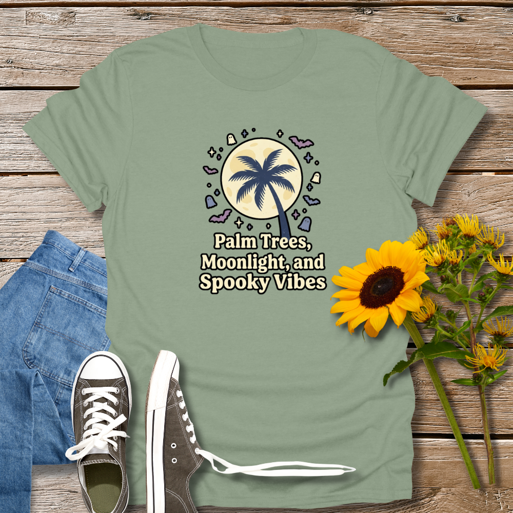 PALM TREES, MOONLIGHT & SPOOKY VIBES TEE