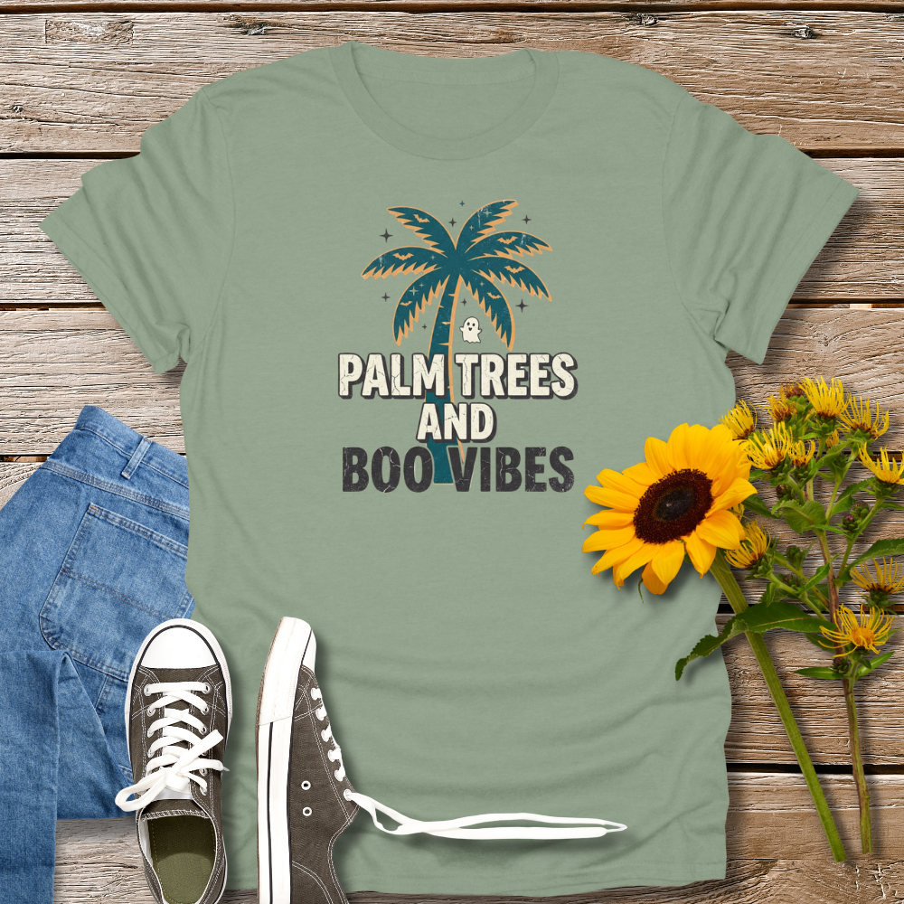PALM TREES & BOO VIBES TEE