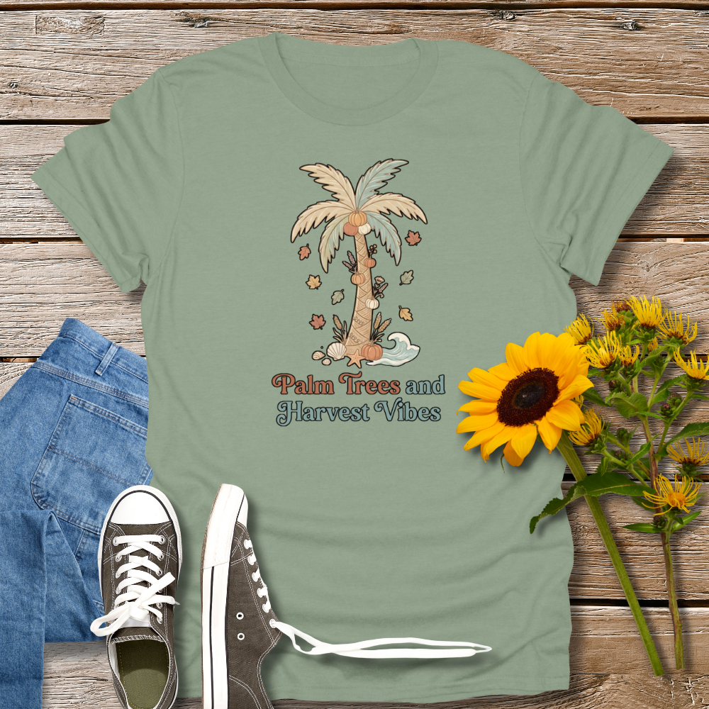 PALM TREES & HARVEST VIBES TEE