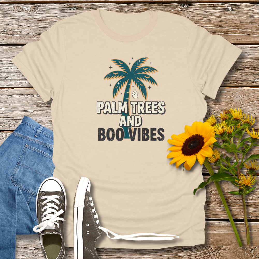 PALM TREES & BOO VIBES TEE