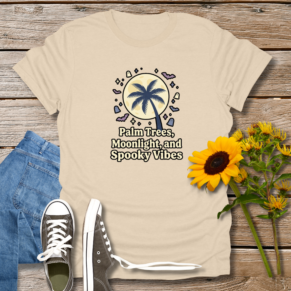 PALM TREES, MOONLIGHT & SPOOKY VIBES TEE