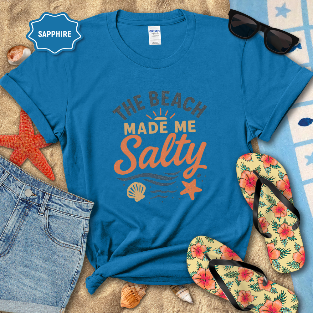 THE BEACH MADE ME SALTY TEE