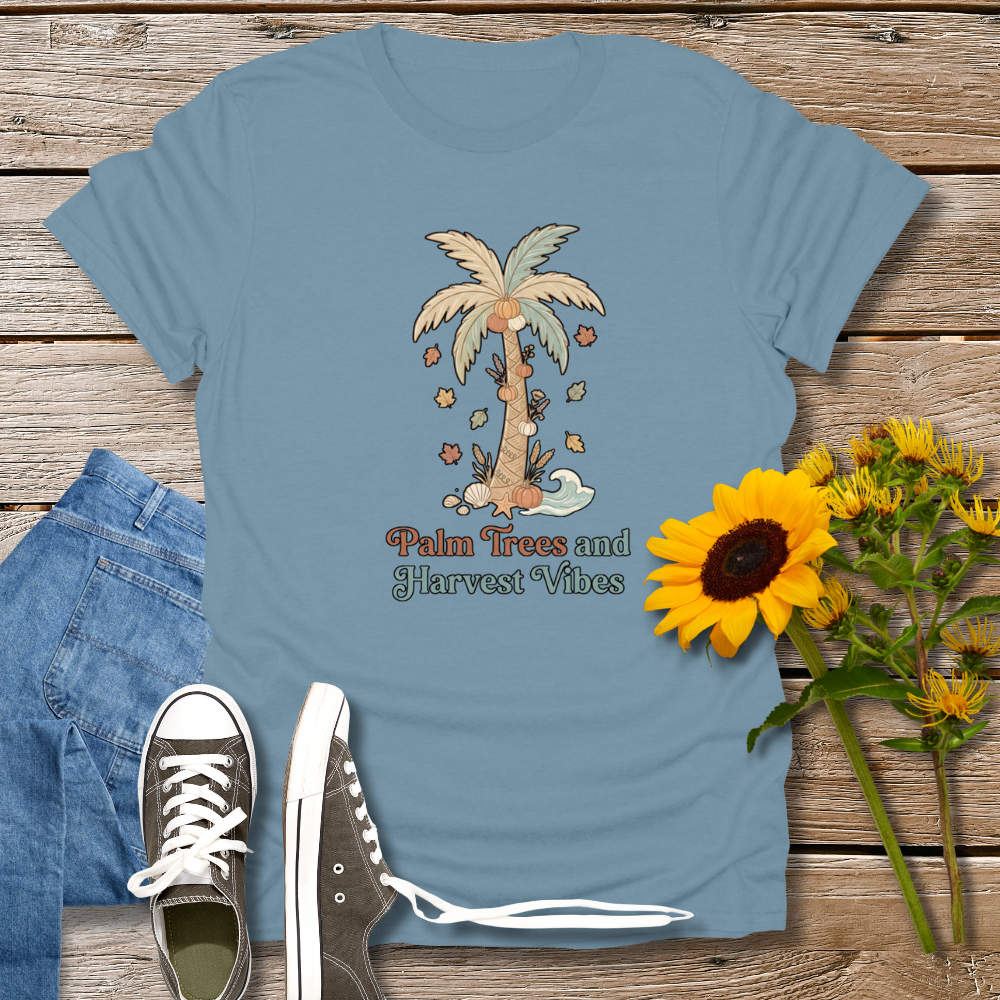 PALM TREES & HARVEST VIBES TEE