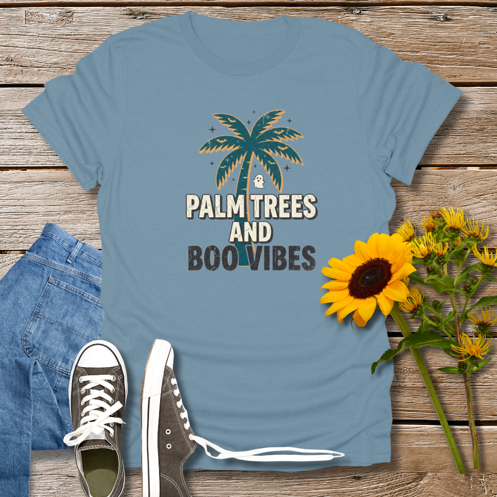 PALM TREES & BOO VIBES TEE